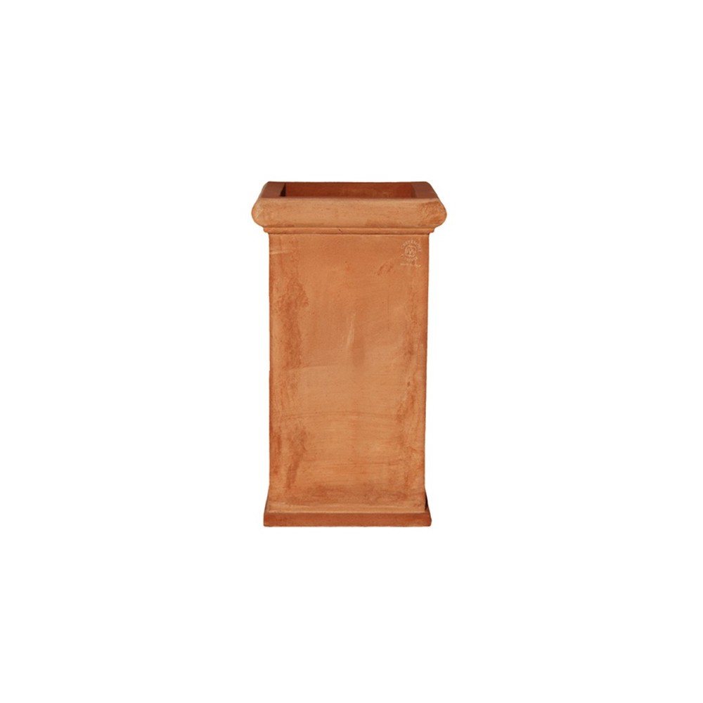 Square Smooth Terracotta Umbrella Stand